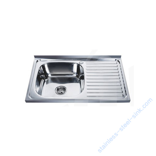 Single Bowl with Drainboard Kitchen Sink WY-8050SA