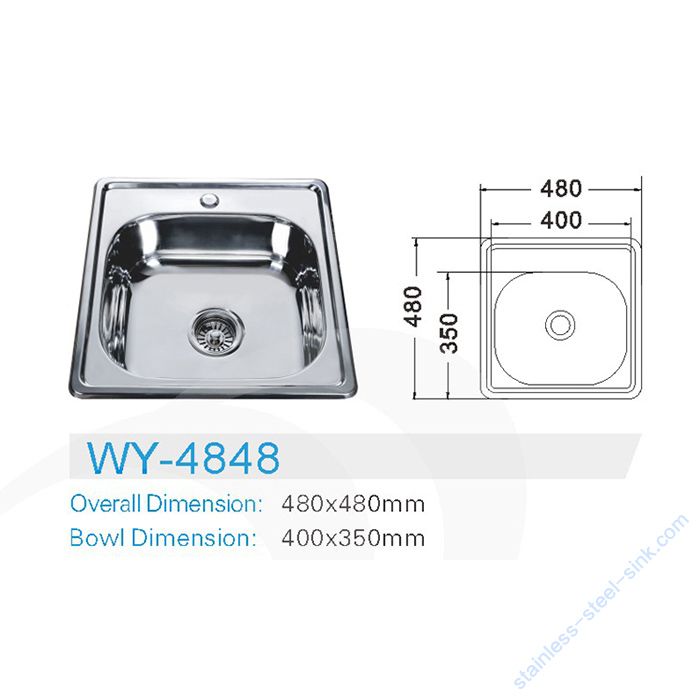 Single Bowl Kitchen Sink WY-4848