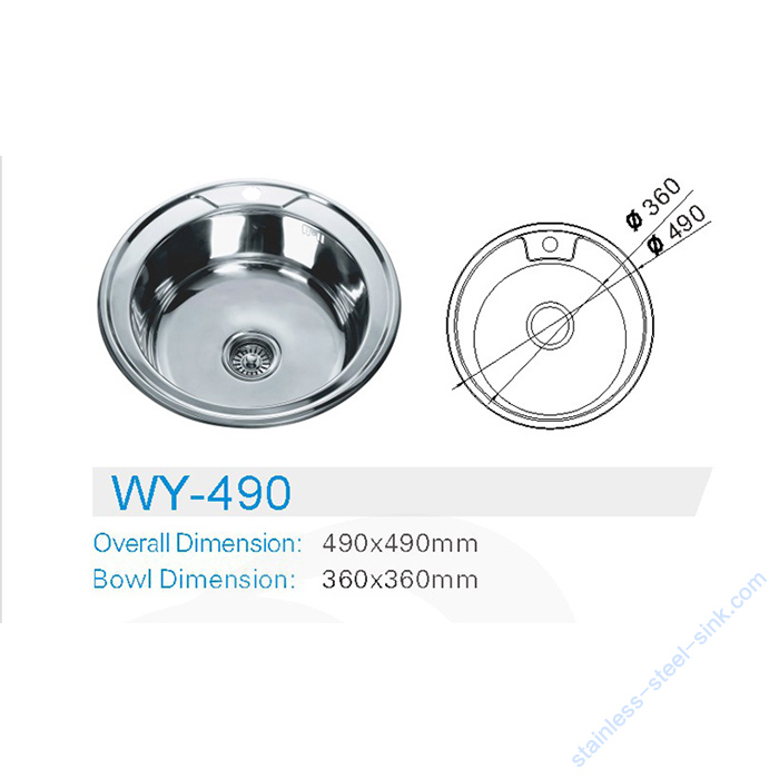 Single Bowl Kitchen Sink WY-490