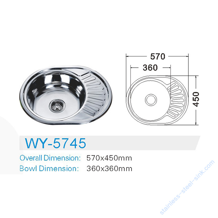 Single Bowl Kitchen Sink WY-5745