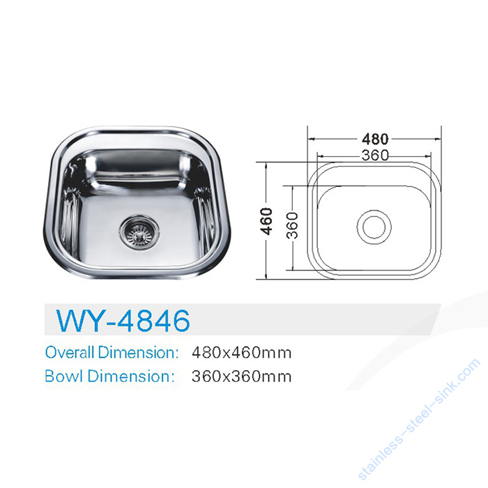 Single Bowl Kitchen Sink WY-4846