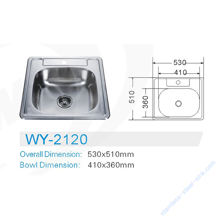 Single Bowl Kitchen Sink WY-2120