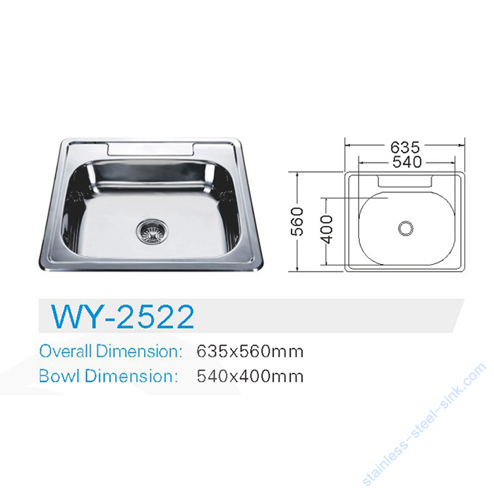 Single Bowl Kitchen Sink WY-2522