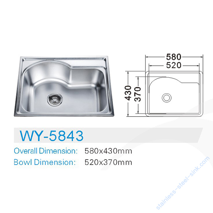 Single Bowl Kitchen Sink WY-5843