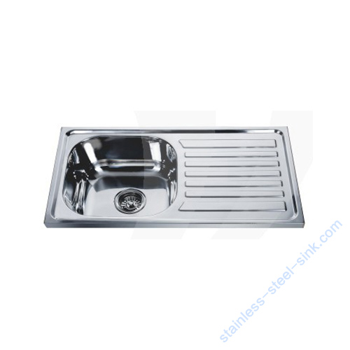 Single Bowl with Drainboard Kitchen Sink WY-7540S