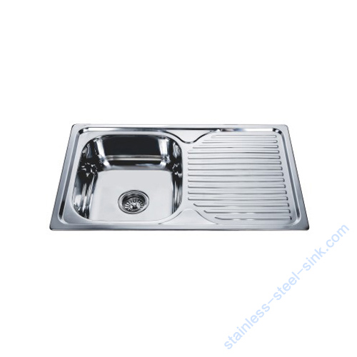 Single Bowl with Drainboard Kitchen Sink WY-7848S