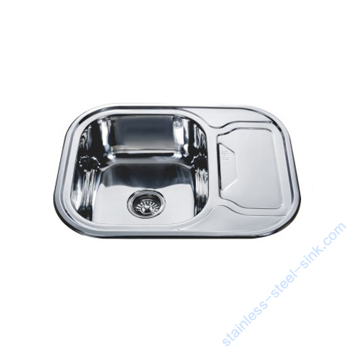 Single Bowl with Drainboard Kitchen Sink WY-6349S