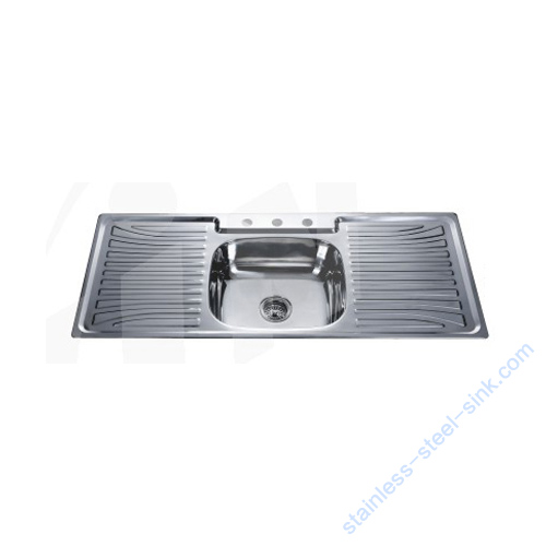 Single Bowl with Drainboard Kitchen Sink WY-12050SA