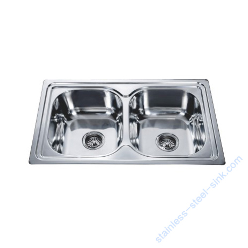 Double  Bowl Kitchen Sink WY-7848D