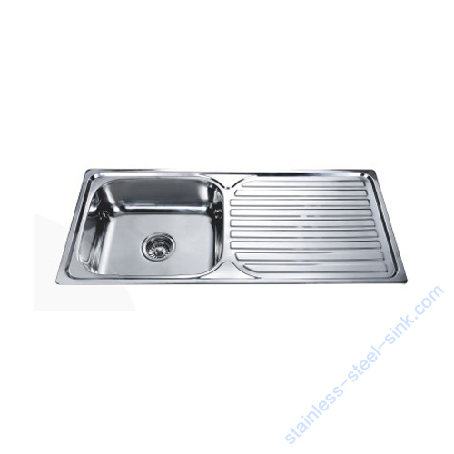 Single Bowl with Drainboard Kitchen Sink WY-9643