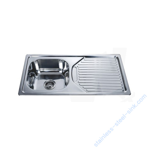 Single Bowl with Drainboard Kitchen Sink WY-86435