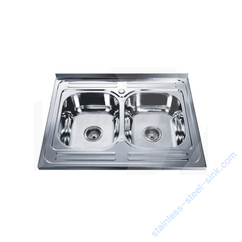 Double Bowl Kitchen Sink WY-8060D