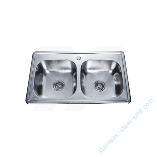 Double Bowl Kitchen Sink WY-8550